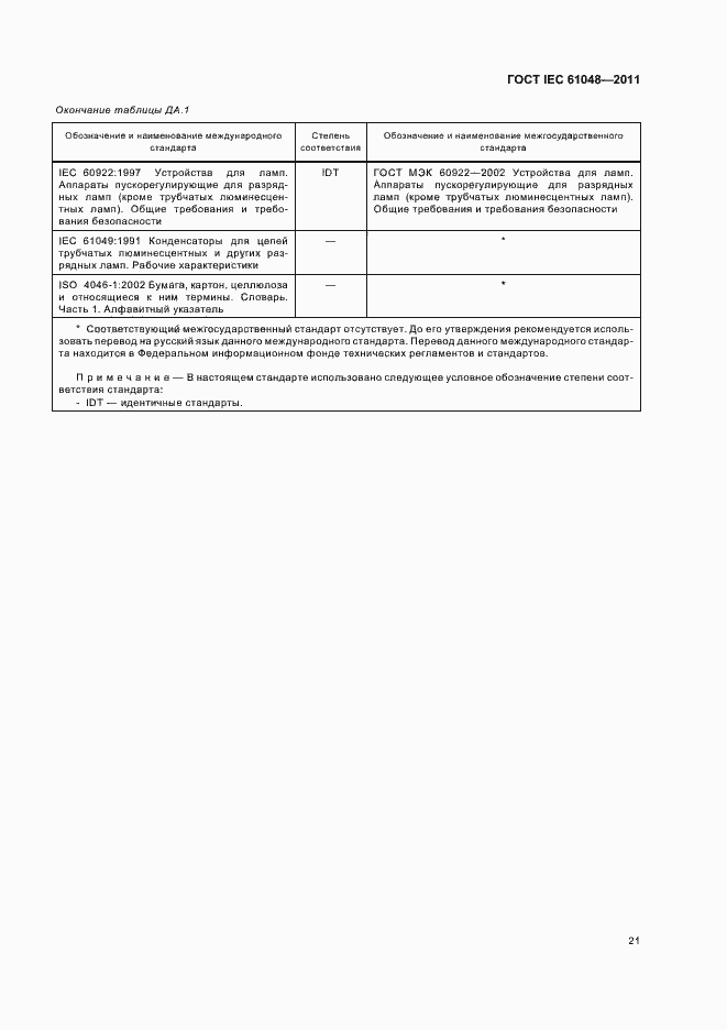  IEC 61048-2011.  24