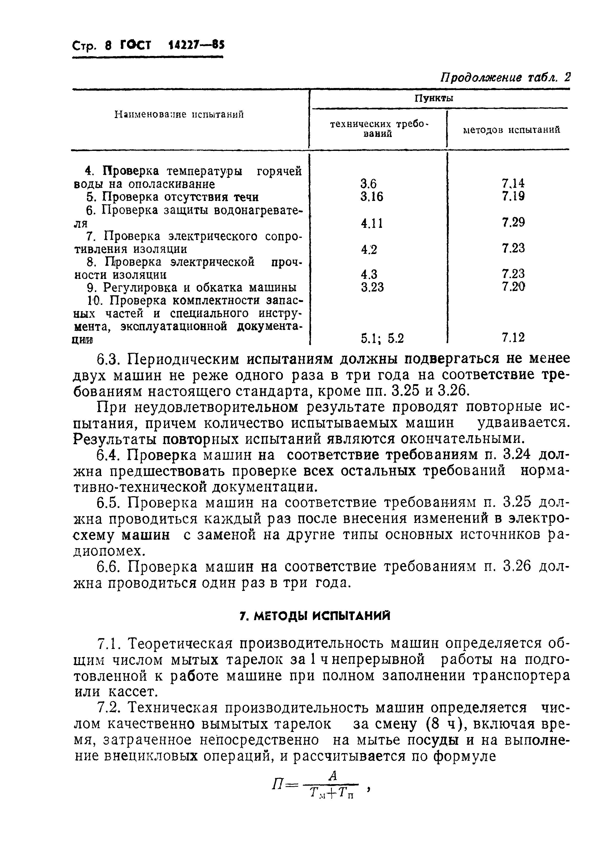 ГОСТ 14227-85. Машины посудомоечные. Общие технические условия