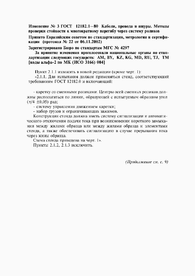 Изменение №3 к ГОСТ 12182.1-80