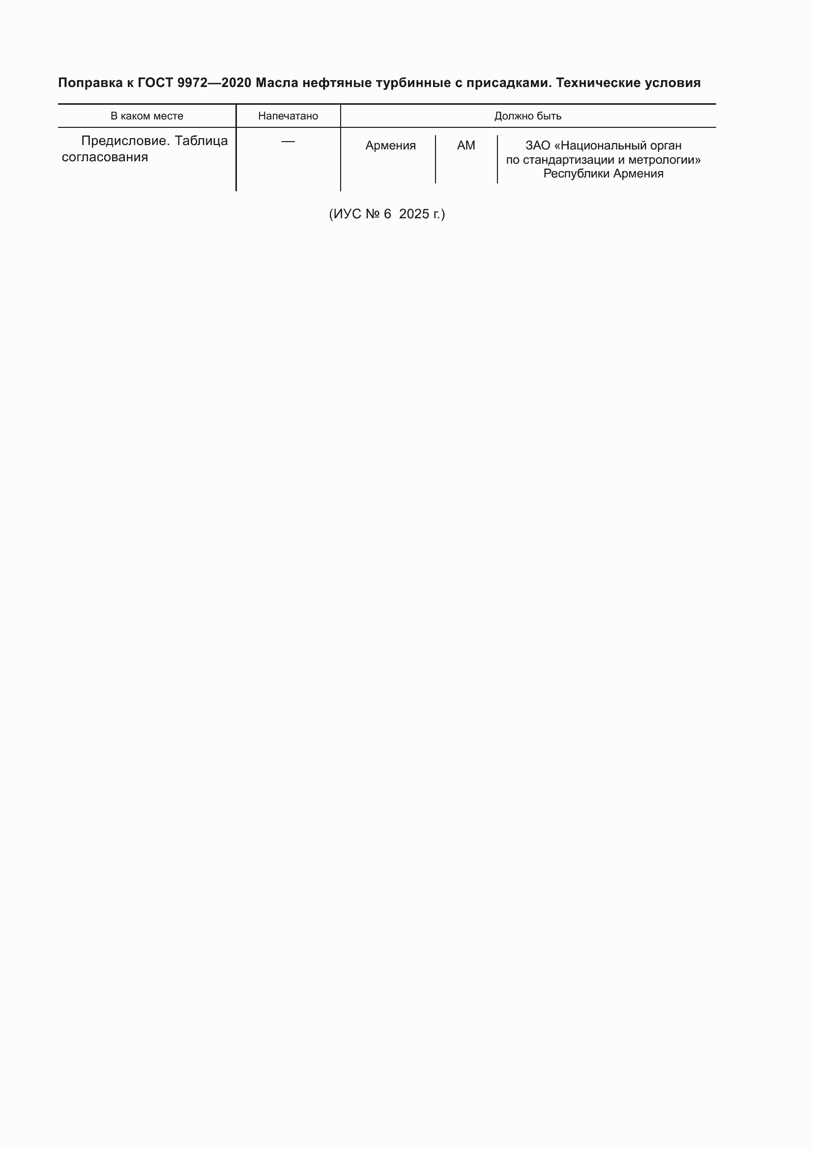Поправка к ГОСТ 9972-2020