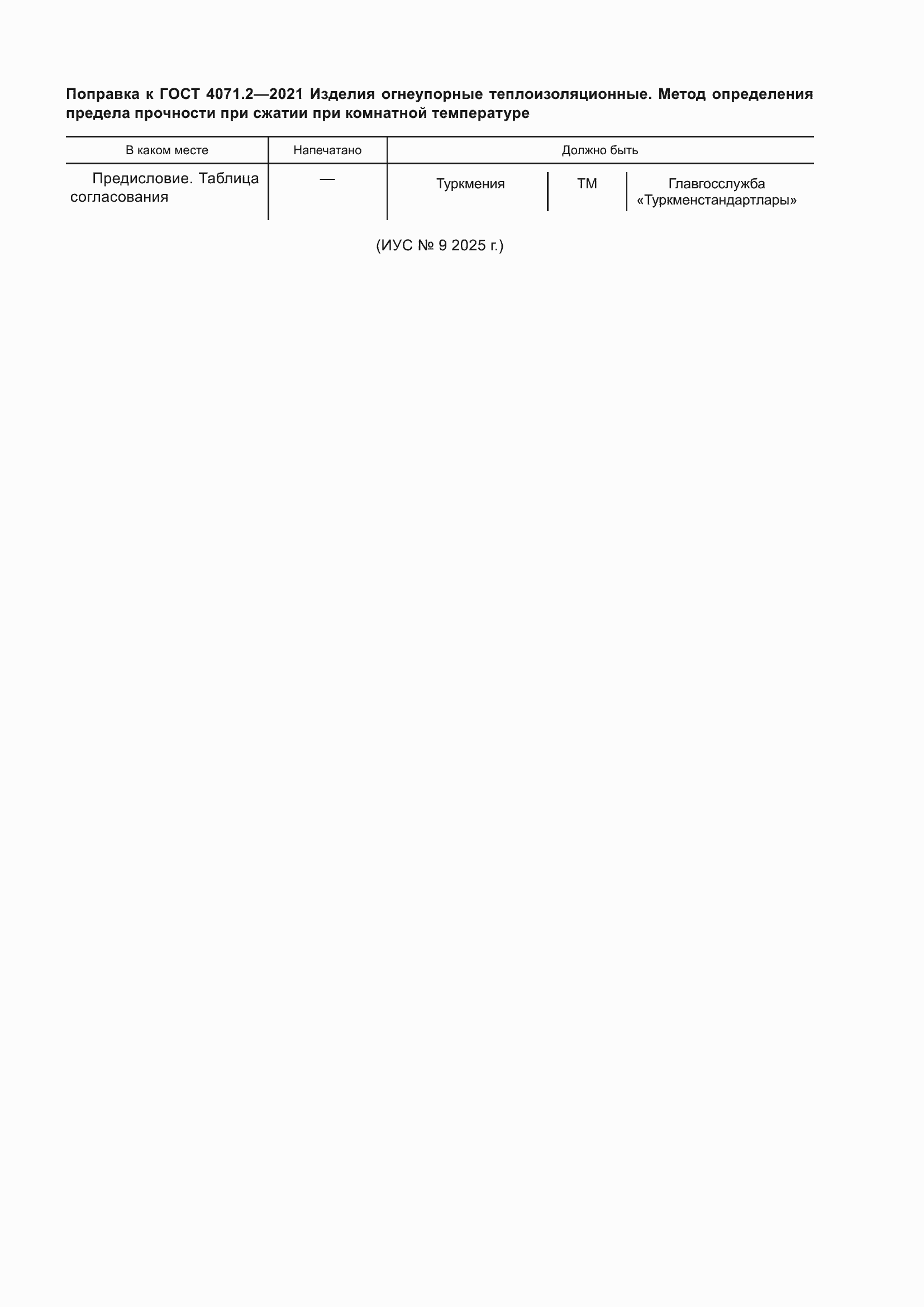 Поправка к ГОСТ 4071.2-2021