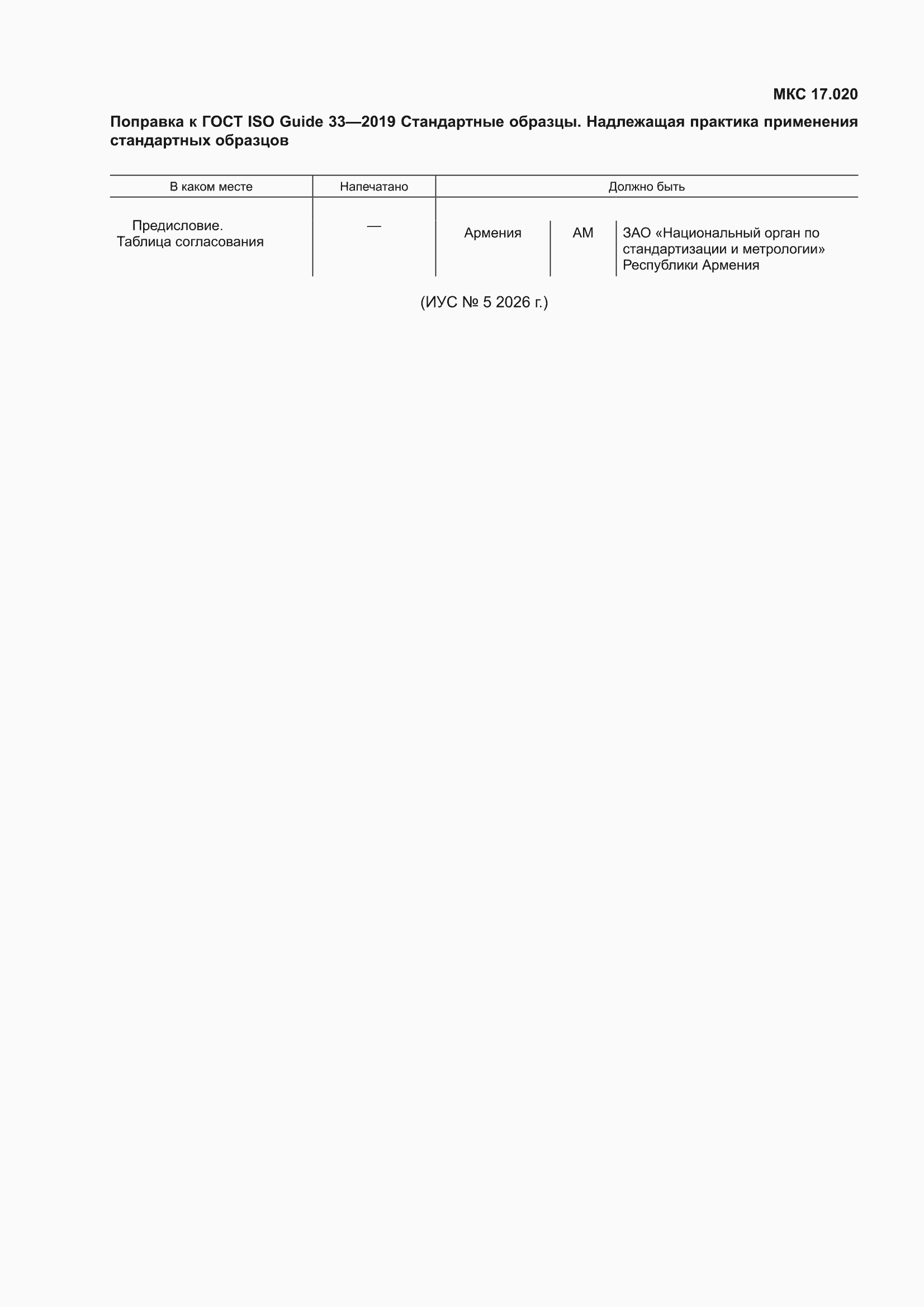 �������� � ���� ISO Guide 33-2019