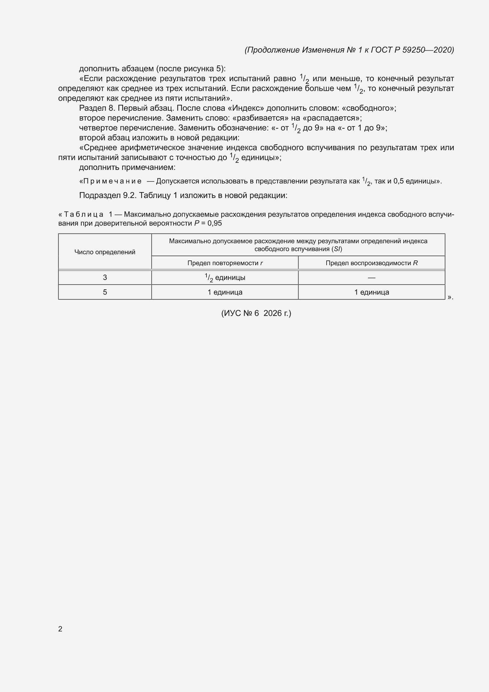��������� �1 � ���� � 59250-2020