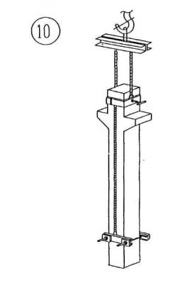 Захват колонны. Схема строповки колонн жб. Грузозахватные приспособления для металлических колонн. Строповка колонн железобетонных. Фрикционный захват для монтажа металлических колонн.
